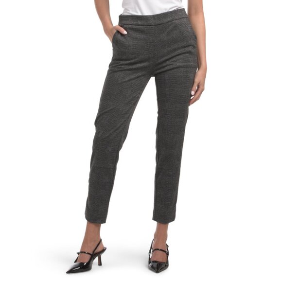COUNTERPARTS Charcoal Ponte Pull On Slim Ankle Pants - Picture 1 of 2